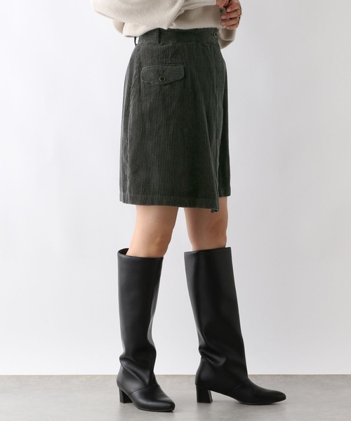 LEPSIM（レプシィム）の「コーデュロイラップキュロット　147617（その他パンツ・レディース・チャコールグレー/レッド・FREE）」の3枚目の写真
