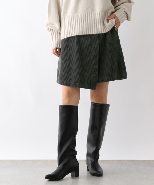 LEPSIM（レプシィム）の「コーデュロイラップキュロット　147617（その他パンツ・レディース・チャコールグレー/レッド・FREE）」の13枚目の写真