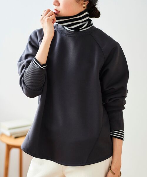 《WEB限定アイテム》バックジップボンディングトップス(Tシャツ/カットソー)|le.coeur blanc(ルクールブラン) 《WEB限定アイテム》バックジップボンディングトップス(Tシャツ/カットソー)|le.coeur blanc(ルクールブラン)