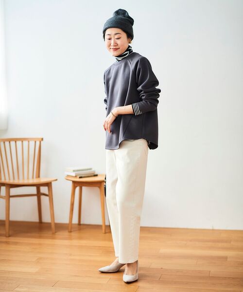 《WEB限定アイテム》バックジップボンディングトップス(Tシャツ/カットソー)|le.coeur blanc(ルクールブラン) 《WEB限定アイテム》バックジップボンディングトップス(Tシャツ/カットソー)|le.coeur blanc(ルクールブラン)