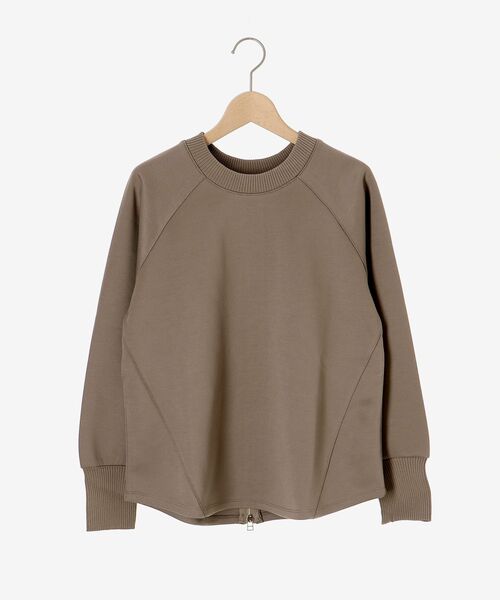 《WEB限定アイテム》バックジップボンディングトップス(Tシャツ/カットソー)|le.coeur blanc(ルクールブラン) 《WEB限定アイテム》バックジップボンディングトップス(Tシャツ/カットソー)|le.coeur blanc(ルクールブラン)