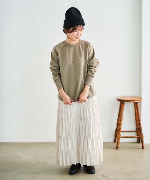 《WEB限定アイテム》バックジップボンディングトップス(Tシャツ/カットソー)|le.coeur blanc(ルクールブラン) 《WEB限定アイテム》バックジップボンディングトップス(Tシャツ/カットソー)|le.coeur blanc(ルクールブラン)