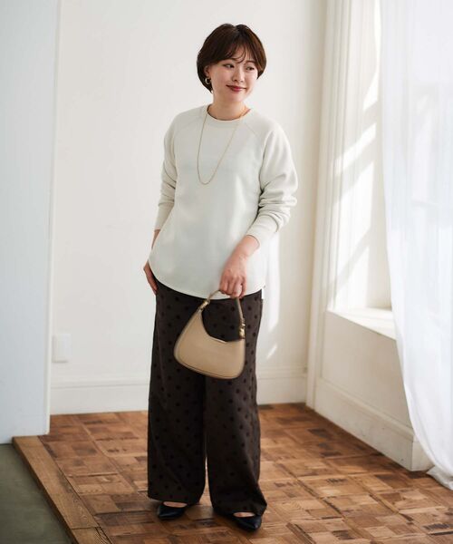 《WEB限定アイテム》バックジップボンディングトップス(Tシャツ/カットソー)|le.coeur blanc(ルクールブラン) 《WEB限定アイテム》バックジップボンディングトップス(Tシャツ/カットソー)|le.coeur blanc(ルクールブラン)