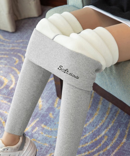 Miniministore（ミニミニストア）の「裏起毛レギンスレディース あったかパンツ（その他パンツ・レディース・ブラック/チャコールグレー/ライトグレー・FREE）」の3枚目の写真