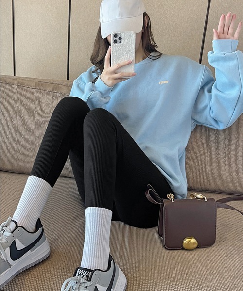 Miniministore（ミニミニストア）の「裏起毛レギンスレディース あったかパンツ（その他パンツ・レディース・ブラック/チャコールグレー/ライトグレー・FREE）」の13枚目の写真