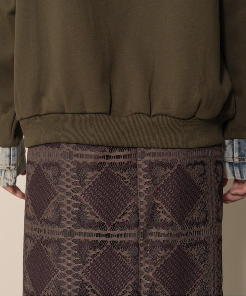 【ZOZO限定商品】デニムポケットドッキングトップス（スウェット）｜DOLLUPOOPS（ドールアップウップス）