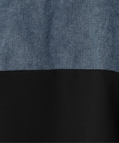 【ZOZO限定商品】デニムポケットドッキングトップス（スウェット）｜DOLLUPOOPS（ドールアップウップス）