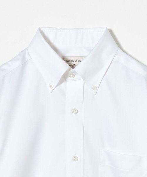 UNITED ARROWS(ユナイテッドアローズ)の「イージーケア AG ロイヤルオックス ボタンダウン シャツ ―抗菌防臭―(ビジネスシャツ・メンズ・ライトブルー/ホワイト・43cm/42cm/41cm/40cm/39cm/38cm/37cm)」の5枚目の写真