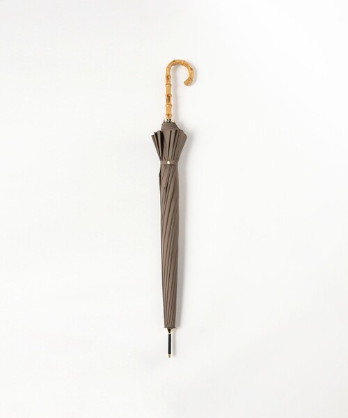 Ray BEAMS(レイビームス)の「ソリッド バンブー 傘(長傘・レディース・ラベンダー/ダークブラウン・ONE SIZE)」の3枚目の写真