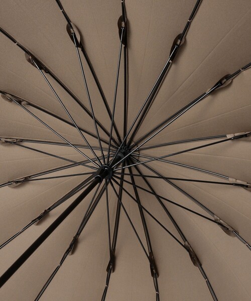 Ray BEAMS(レイビームス)の「ソリッド バンブー 傘(長傘・レディース・ラベンダー/ダークブラウン・ONE SIZE)」の6枚目の写真