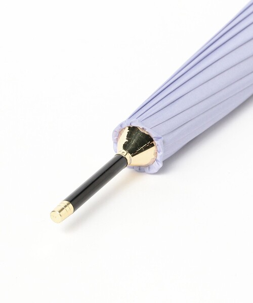 Ray BEAMS(レイビームス)の「ソリッド バンブー 傘(長傘・レディース・ラベンダー/ダークブラウン・ONE SIZE)」の9枚目の写真