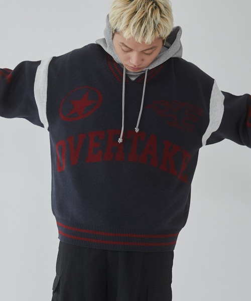 WEGO（ウィゴー）の「WEGO/ラインリブゲームロゴプルオーバー（ニット/セーター・メンズ・ネイビー/ホワイト・LARGE/MEDIUM）」の15枚目の写真