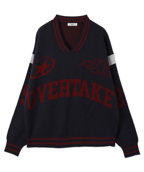 WEGO（ウィゴー）の「WEGO/ラインリブゲームロゴプルオーバー（ニット/セーター・メンズ・ネイビー/ホワイト・LARGE/MEDIUM）」の21枚目の写真