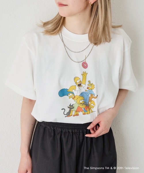 tシャツ 「GOOD ROCK SPEED/グッドロックスピード」 THE SIMPSONS / グラフィックプリントTシャツ レディース GOOD ROCK SPEED/グッドロックスピード] THE SIMPSONS