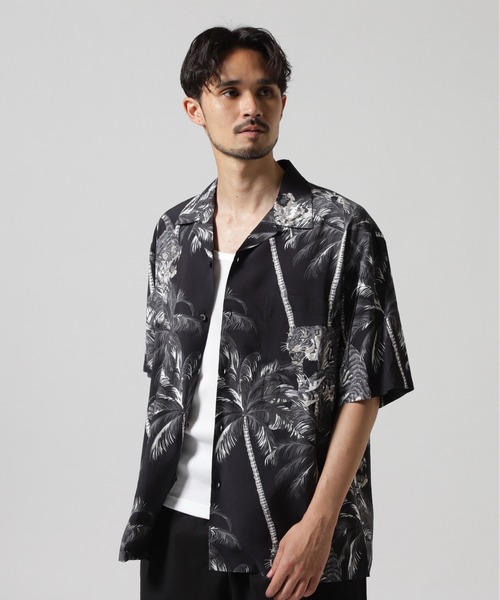 ALOHA SHIRT 'TIGER & PALM TREE' / アロハシャツ 'タイガー