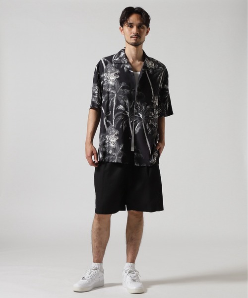 AVIREX（アヴィレックス）の「ALOHA SHIRT "TIGER & PALM TREE" / アロハシャツ "タイガー＆ パームツリー" / AVIREX / アヴィレックス（シャツ/ブラウス・メンズ・ホワイト/ブラック/ライトピンク・MEDIUM/LARGE/X-LARGE/XX-LARGE）」の11枚目の写真