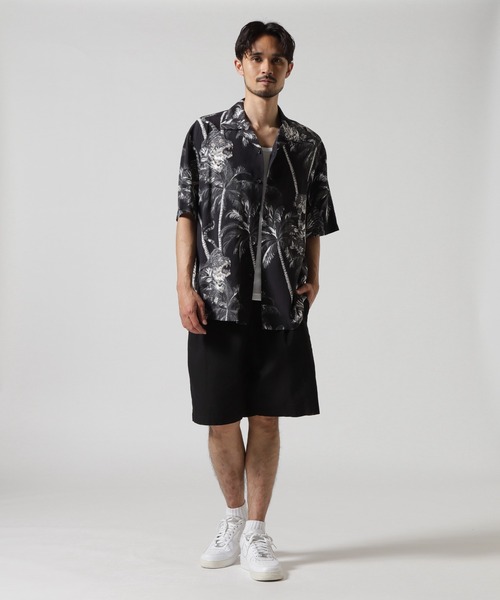 AVIREX（アヴィレックス）の「ALOHA SHIRT "TIGER & PALM TREE" / アロハシャツ "タイガー＆ パームツリー" / AVIREX / アヴィレックス（シャツ/ブラウス・メンズ・ホワイト/ブラック/ライトピンク・MEDIUM/LARGE/X-LARGE/XX-LARGE）」の12枚目の写真