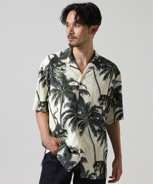 トップス AVIREX/ALOHA SHIRT \"TIGER & PALM TREE\" ALOHA SHIRT 