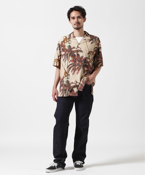 トップス AVIREX/ALOHA SHIRT \"TIGER & PALM TREE\" ALOHA SHIRT 