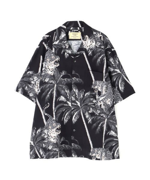 AVIREX（アヴィレックス）の「ALOHA SHIRT "TIGER & PALM TREE" / アロハシャツ "タイガー＆ パームツリー" / AVIREX / アヴィレックス（シャツ/ブラウス・メンズ・ホワイト/ブラック/ライトピンク・MEDIUM/LARGE/X-LARGE/XX-LARGE）」の13枚目の写真