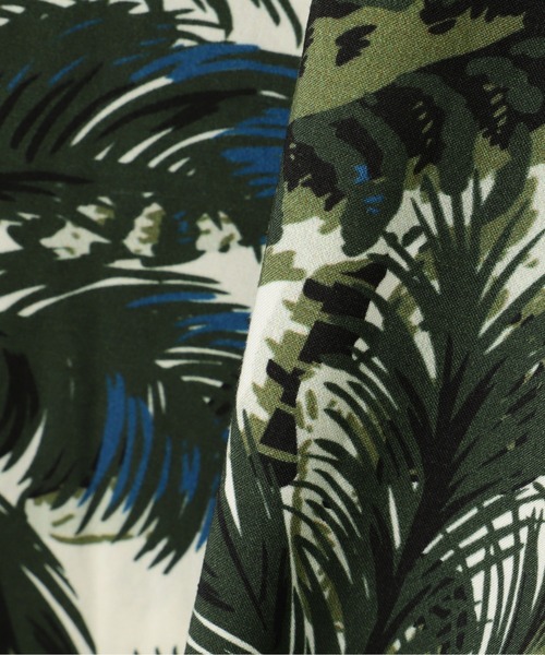 AVIREX（アヴィレックス）の「ALOHA SHIRT "TIGER & PALM TREE" / アロハシャツ "タイガー＆ パームツリー" / AVIREX / アヴィレックス（シャツ/ブラウス・メンズ・ホワイト/ブラック/ライトピンク・MEDIUM/LARGE/X-LARGE/XX-LARGE）」の8枚目の写真