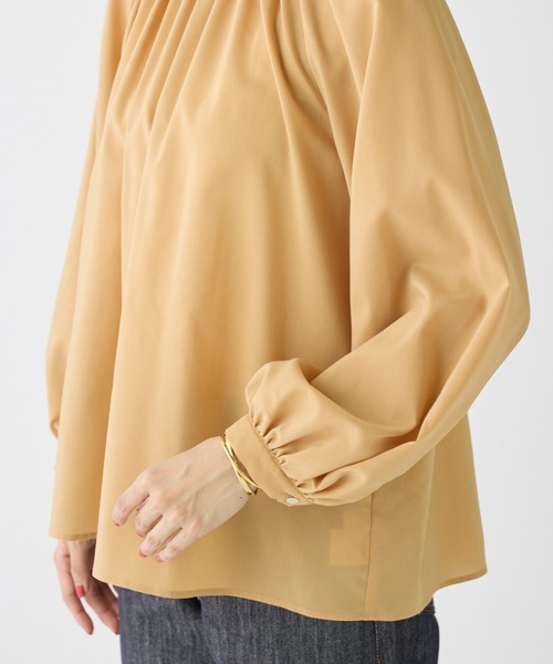 I.T.'S international（イッツインターナショナル）の「ラグランギャザーブラウス（シャツ/ブラウス・レディース・サックスブルー/オレンジ/グレー/オフホワイト・フリー）」の10枚目の写真