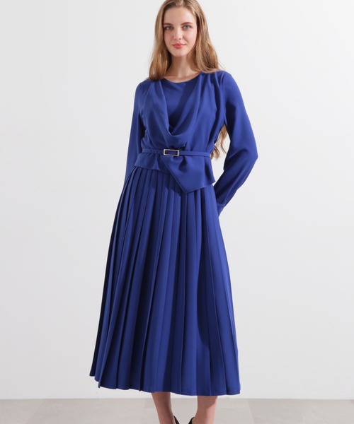 セール】[冨張愛コラボ] ドレーププリールワンピース（ワンピース