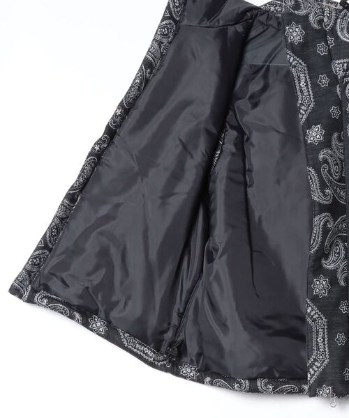 superNova.(スーパーノヴァ)の「【superNova. / スーパーノヴァ】Padded hood vest - Bandana jacquard(ダウンベスト・メンズ・ブラック・SMALL/MEDIUM)」の9枚目の写真