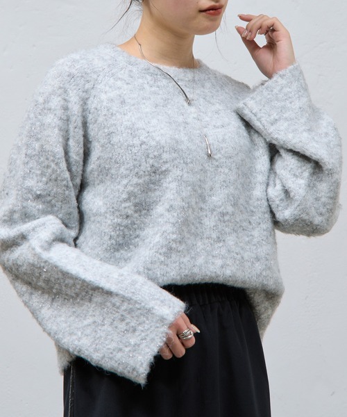 ラメブークレニットプルオーバー（ニット/セーター）｜COLONY 2139（コロニートゥーワンスリーナイン） 6,490円