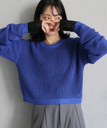 cheriella | 【cheriella】メッシュニット×シアートップス 2枚SET MESH KNIT × SHEER TOPS 2-PIECE SET(ニット/セーター)