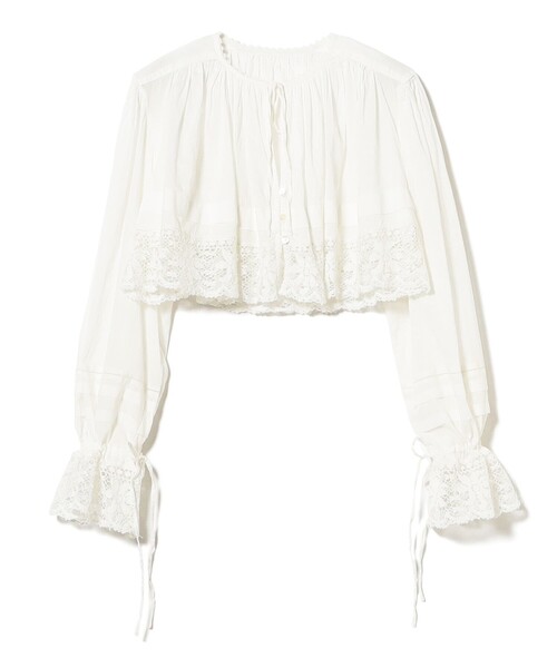 BEAMS BOY（ビームスボーイ）の「ヴィンテージ レース ブラウス（シャツ/ブラウス・レディース・オフホワイト/サックスブルー/ブラック・ONE SIZE）」の18枚目の写真