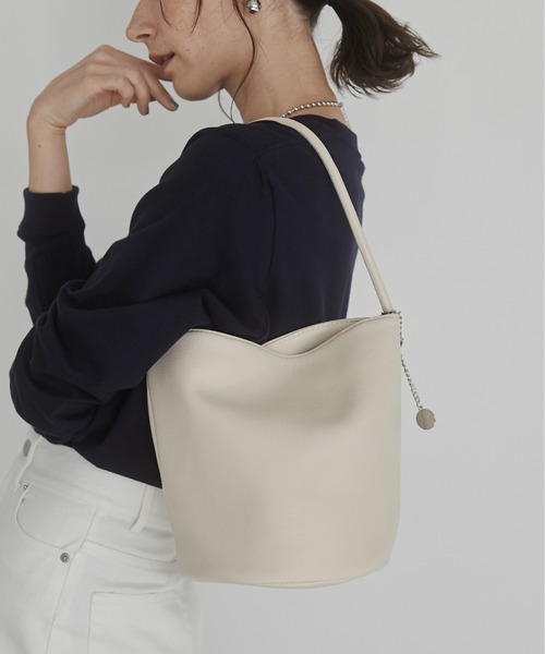 ANGIE（アンジー）の「ワンハンドル バケツ バッグ（ハンドバッグ・レディース・ブラウン/アイボリー/ブラック・FREE）」の19枚目の写真