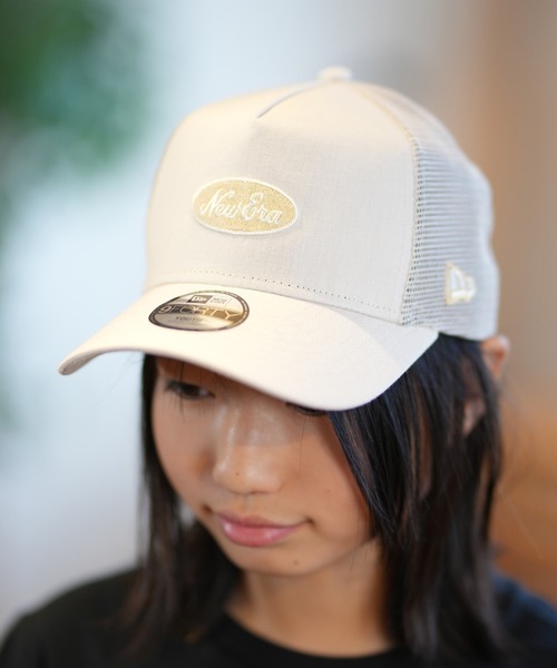 Familiar new era キッズ　ベージュ　キャップ NEW ERA/ニューエラ キッズ キャップ 帽子 メッシュ Youth