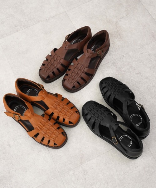 セール】hocco/ﾎｯｺ ボリュームレザー グルカサンダル（サンダル