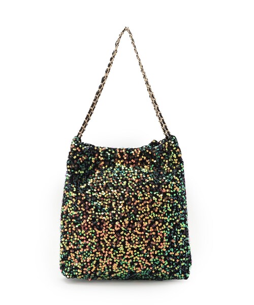 DRESSTERIOR(ドレステリア)の「◆Dhyana.(ディアナドット)スパンコールチェーントート DHBG021(トートバッグ・レディース・ブラック系3・00)」の4枚目の写真
