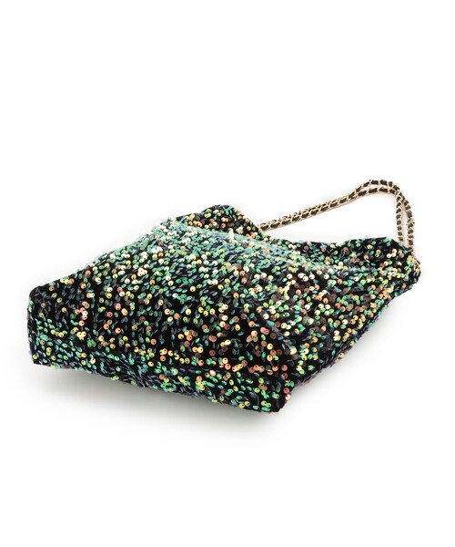 DRESSTERIOR(ドレステリア)の「◆Dhyana.(ディアナドット)スパンコールチェーントート DHBG021(トートバッグ・レディース・ブラック系3・00)」の5枚目の写真
