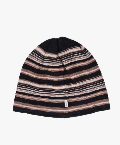 OVERRIDE（オーバーライド）の「OVERRIDE  OGC MULTI STRIPE BEANIE / オーバーライド（ニットキャップ/ビーニー・メンズ・ブラック/グリーン/ベージュ・57~59cm）」の5枚目の写真