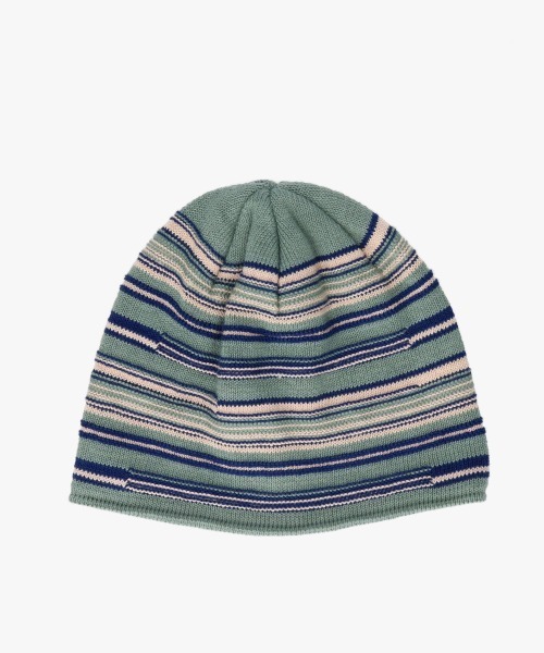 OVERRIDE（オーバーライド）の「OVERRIDE  OGC MULTI STRIPE BEANIE / オーバーライド（ニットキャップ/ビーニー・メンズ・ブラック/グリーン/ベージュ・57~59cm）」の21枚目の写真