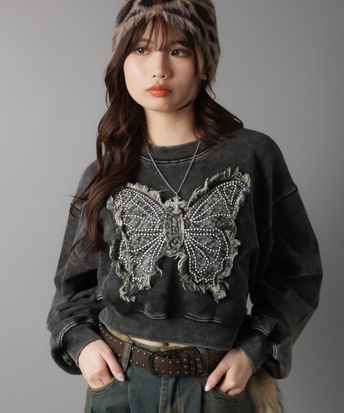 長袖スウェット アップリケ レディース SIZE L SPENDTHRUFT A.P.C. アーペーセー レディース スウェット SKYE SWEATSHIRT