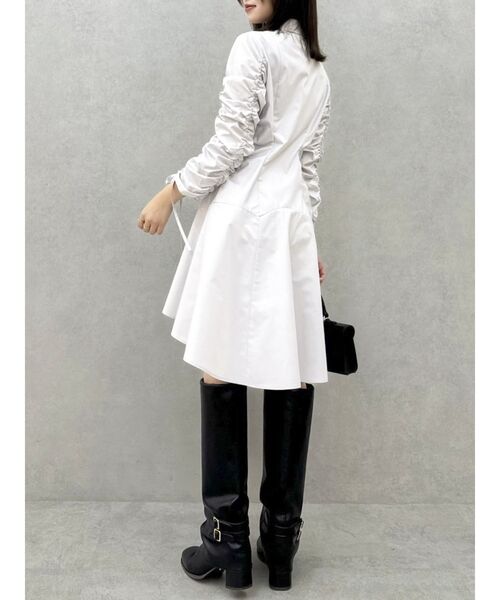 dazzlin（ダズリン）の「ギャザースリーブイレヘムシャツワンピース（ワンピース・レディース・ブルー/グレー/その他1・SMALL/MEDIUM）」の22枚目の写真