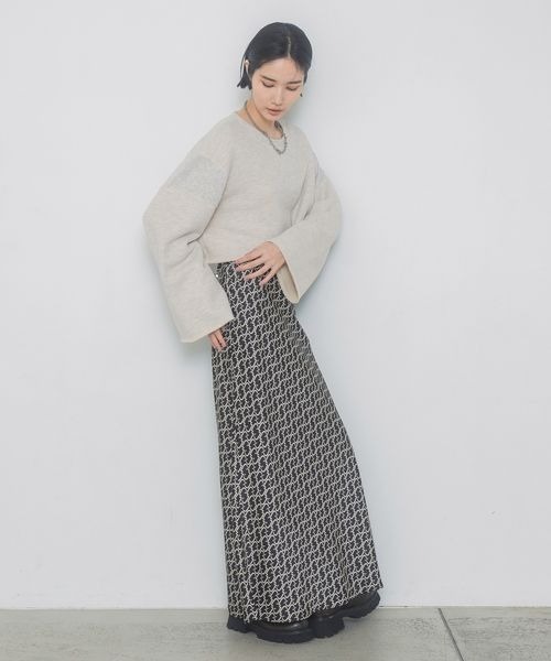 JEANASIS（ジーナシス）の「トンプキンウラケクロップドプルオーバー/326150（スウェット・レディース・アイボリー/グレー・FREE）」の12枚目の写真