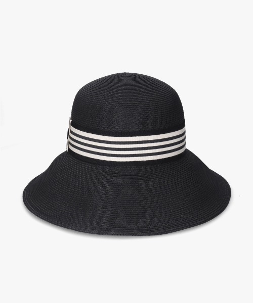 Chapeau d' O（シャポードオー）の「Chapeau d' O  PaperBraid Capeline / シャポードオー（ハット・レディース・ブラック/グレー/ブラウン/ベージュ・S(56cm)/L 59cm/M/57.5cm）」の6枚目の写真