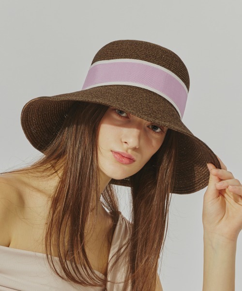 Chapeau d' O（シャポードオー）の「Chapeau d' O  PaperBraid Capeline / シャポードオー（ハット・レディース・ブラック/グレー/ブラウン/ベージュ・S(56cm)/L 59cm/M/57.5cm）」の13枚目の写真