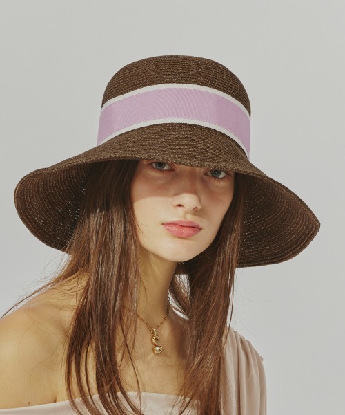 Chapeau d' O（シャポードオー）の「Chapeau d' O  PaperBraid Capeline / シャポードオー（ハット・レディース・ブラック/グレー/ブラウン/ベージュ・S(56cm)/L 59cm/M/57.5cm）」の14枚目の写真