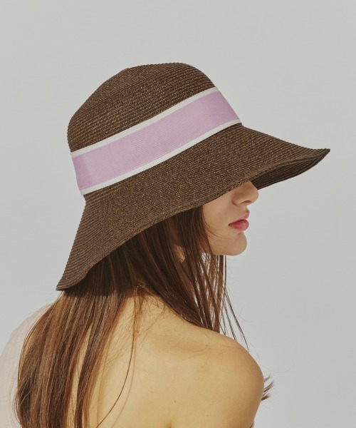 Chapeau d' O（シャポードオー）の「Chapeau d' O  PaperBraid Capeline / シャポードオー（ハット・レディース・ブラック/グレー/ブラウン/ベージュ・S(56cm)/L 59cm/M/57.5cm）」の16枚目の写真