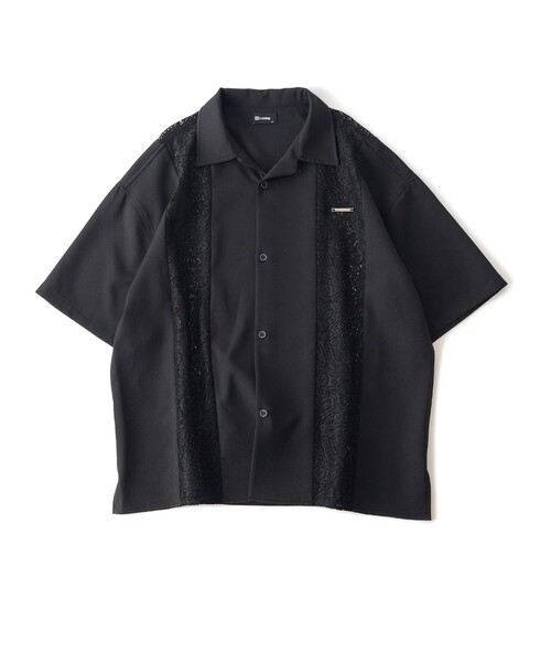 Subciety（サブサエティ）の「Lace panel shirt（シャツ/ブラウス・メンズ・ブラック/アイボリー/オレンジ・LARGE/MEDIUM/SMALL/X-LARGE）」の16枚目の写真
