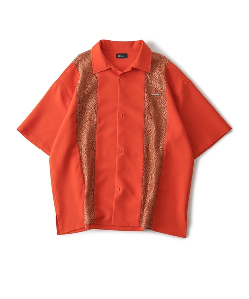 Subciety（サブサエティ）の「Lace panel shirt（シャツ/ブラウス・メンズ・ブラック/アイボリー/オレンジ・LARGE/MEDIUM/SMALL/X-LARGE）」の6枚目の写真