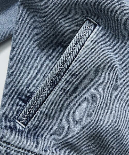 NAUTICA(ノーティカ)の「NAUTICA JEANS CO./ノーティカジーンズ Faded Gizastitch T/C Short Jacket/フェイデッド ギザステッチ コットンポリエステル ショートジャケット(ブルゾン・メンズ・ネイビー/ブラック・SMALL/MEDIUM/LARGE)」の9枚目の写真