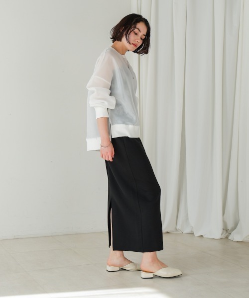 Bou Jeloud（ブージュルード）の「クリアダンボールプルオーバー（Tシャツ/カットソー・レディース・ホワイト/ブラック・FREE）」の20枚目の写真