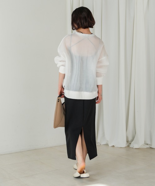 Bou Jeloud（ブージュルード）の「クリアダンボールプルオーバー（Tシャツ/カットソー・レディース・ホワイト/ブラック・FREE）」の21枚目の写真